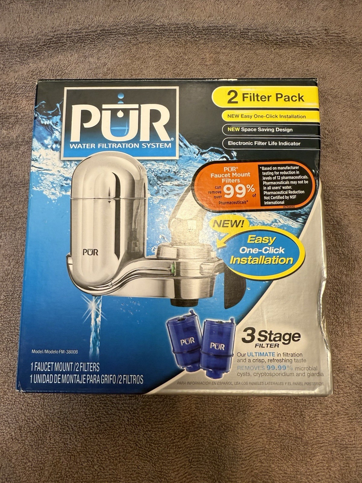 PUR FM-3800B Faucet Mount Filter System w/ 2 Filters gallery