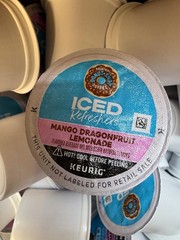 Iced Refreshers Mango Dragonfruit Lemonade K-cups. 100 Pods. Bulk