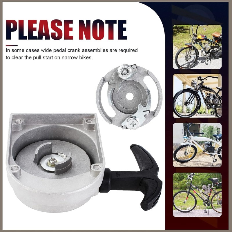 Alloy Pull Start for 49cc 50cc 60cc 66cc 70cc 80cc 2-Stroke Motorized Bike gallery