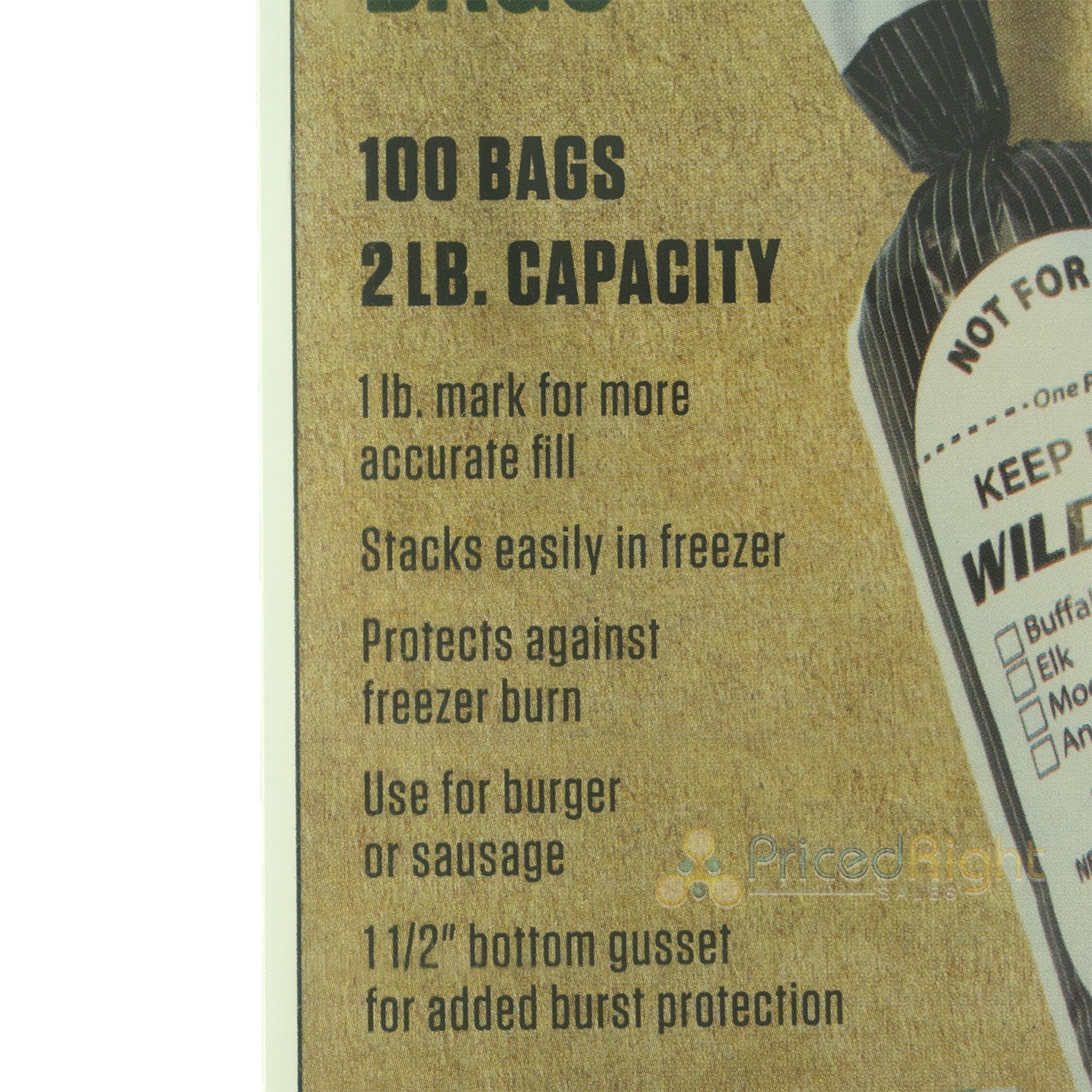 LEM Wild Game Bags 2 Pound Freezer Storage 100 Count Ground Meat Packaging 903 gallery