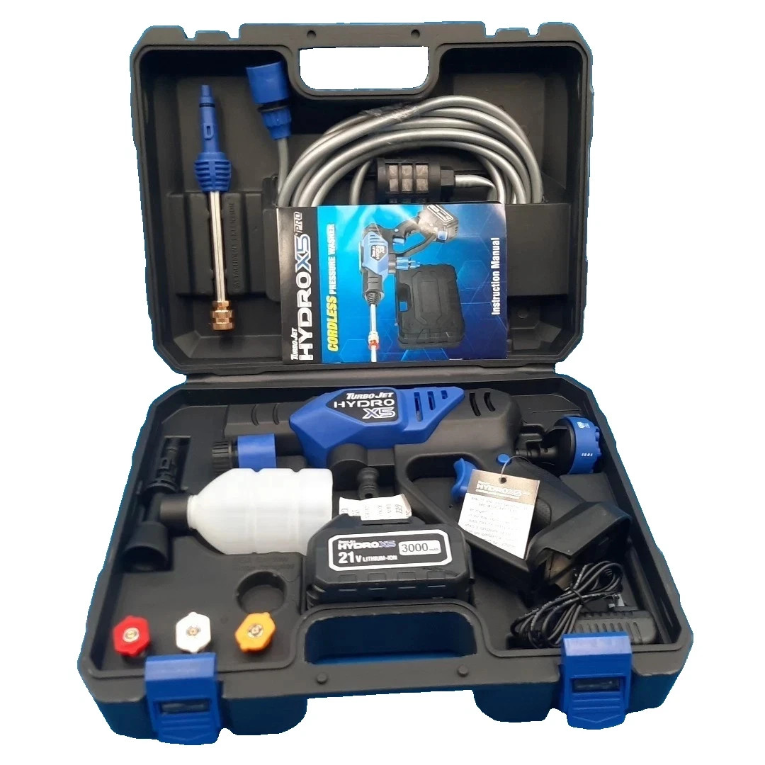 Ontel Turbo Jet HydroX5Pro Portable Cordless PressureWasher 21V 3000mAh OPEN BOX gallery