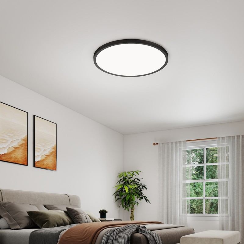 4 Pack 16" LED Flush Mount Ceiling Light 32W 3520lm 5CCT Dimmable Thin Fixture gallery