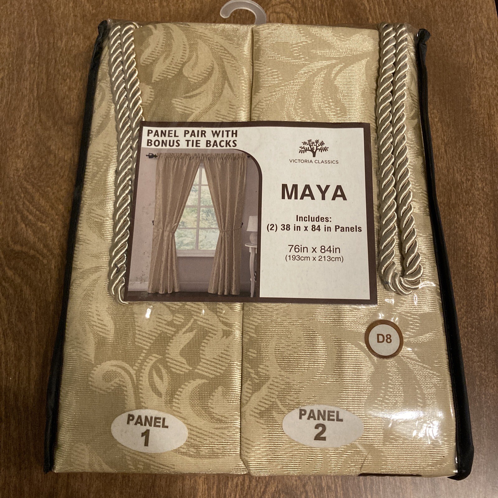 Victoria Classics Maya Curtains, 76in X 84in, NEW (303) gallery