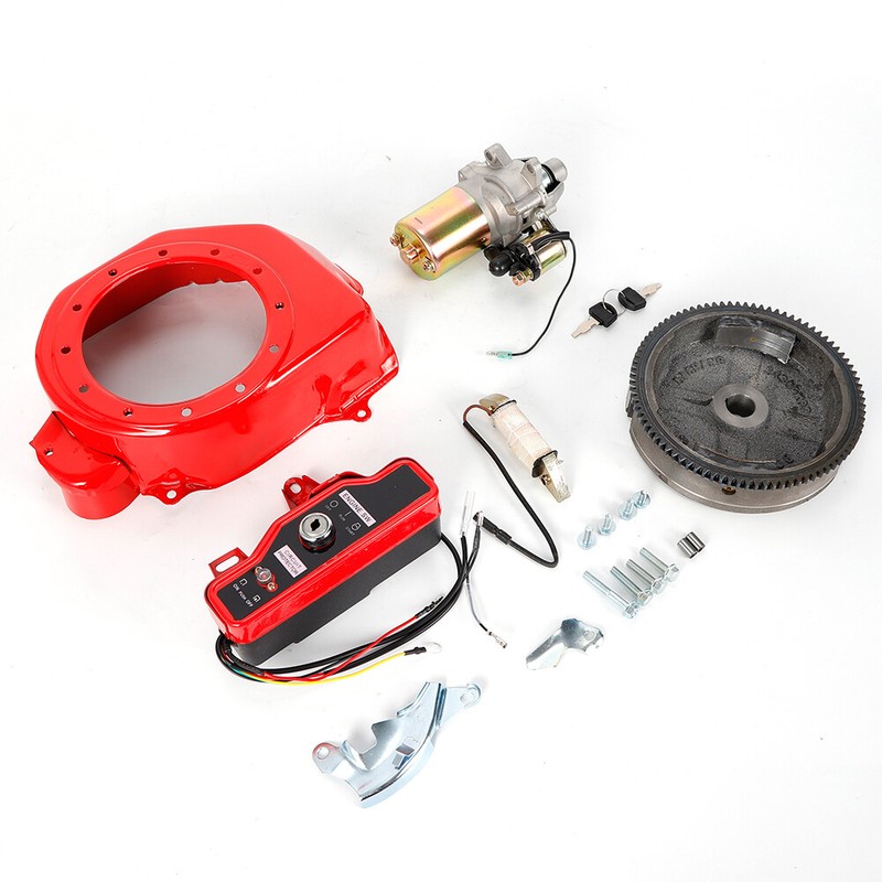 Electric Start Conversion Kit for GX160 5.5HP GX200 6.5HP Starter Motor Kit gallery