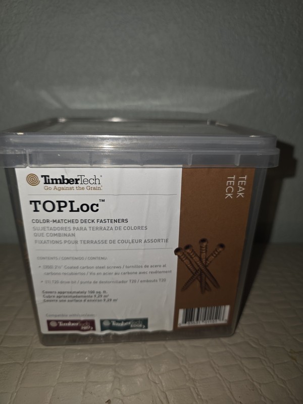 Toploc Composite Deck Screw for Teak Teck 100 Sq. Ft. (350 2-1/2 In. #8 Torx O gallery