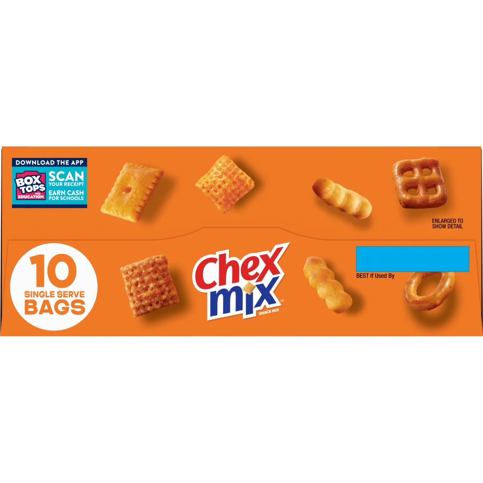 Chex Mix Cheddar Snack Mix, Single Serve Snack Bags, Multipack, 10 Count, 17.5 o gallery
