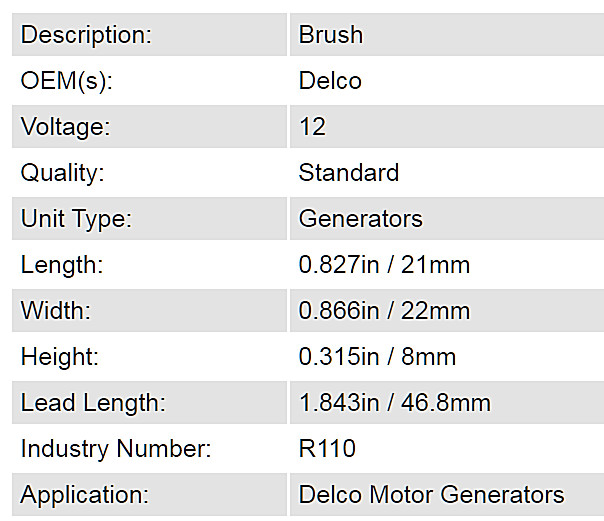 1101875 Delco Starter Generator Brushes For Case 220 222 442 444 446 gallery