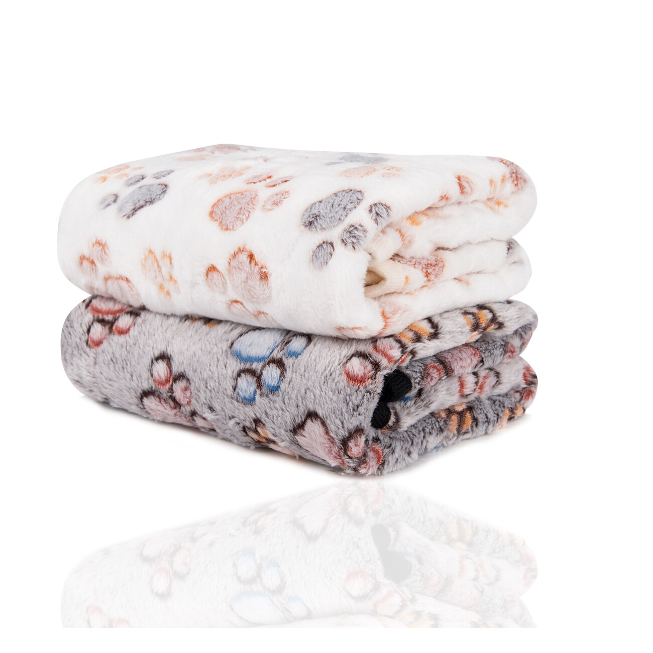 2 Pack Small Dog Blanket Super Soft Warm Pet Cover Puppy Fleece Flannel Blanket gallery