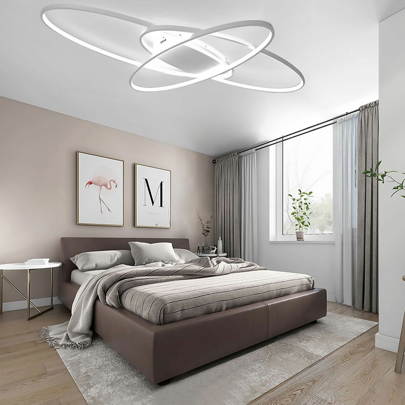 Geometric LED Ceiling Light Living Room Chandelier Flush Mount Lamp Fixture gallery