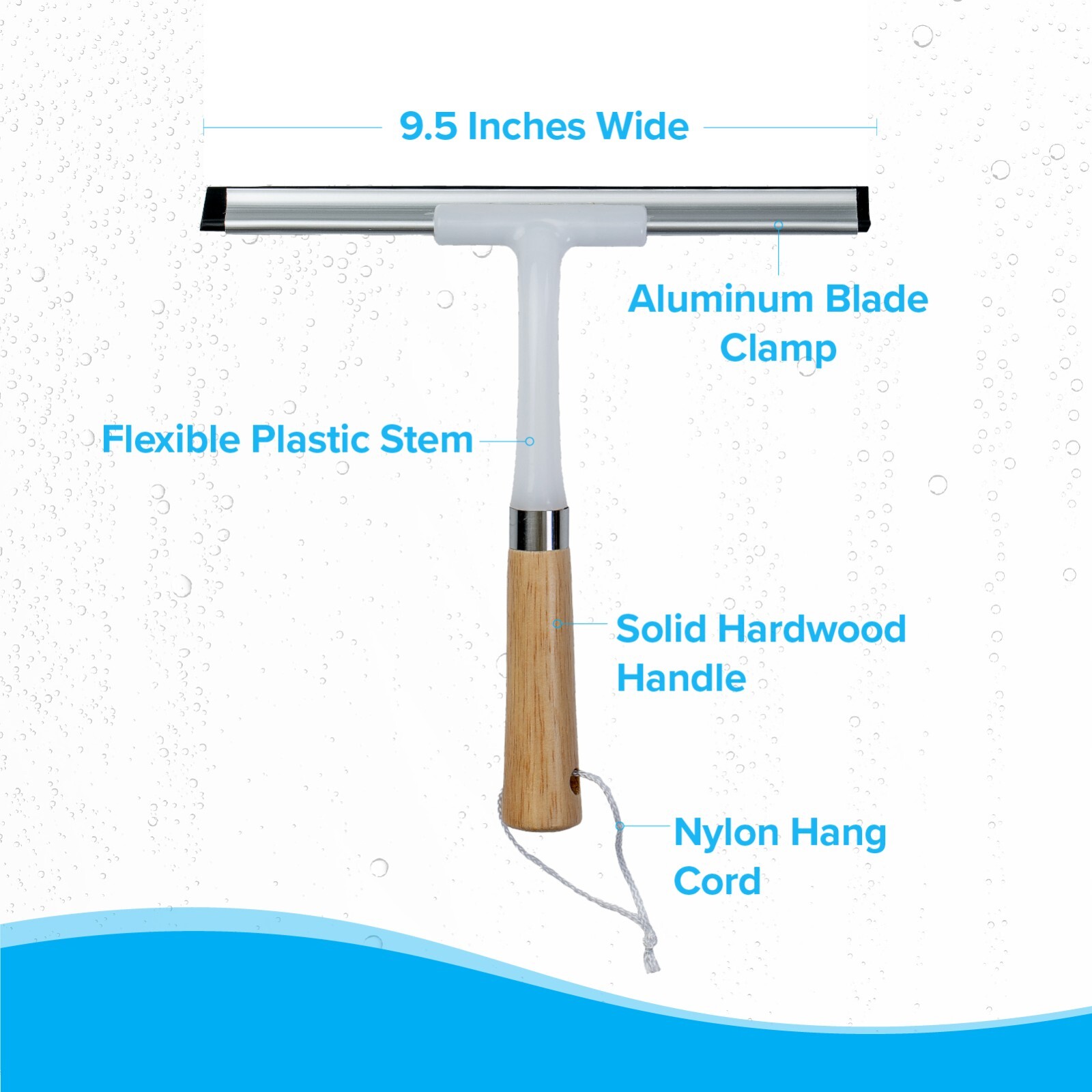 SlipX Solutions All Purpose Wood Handled Squeegee gallery