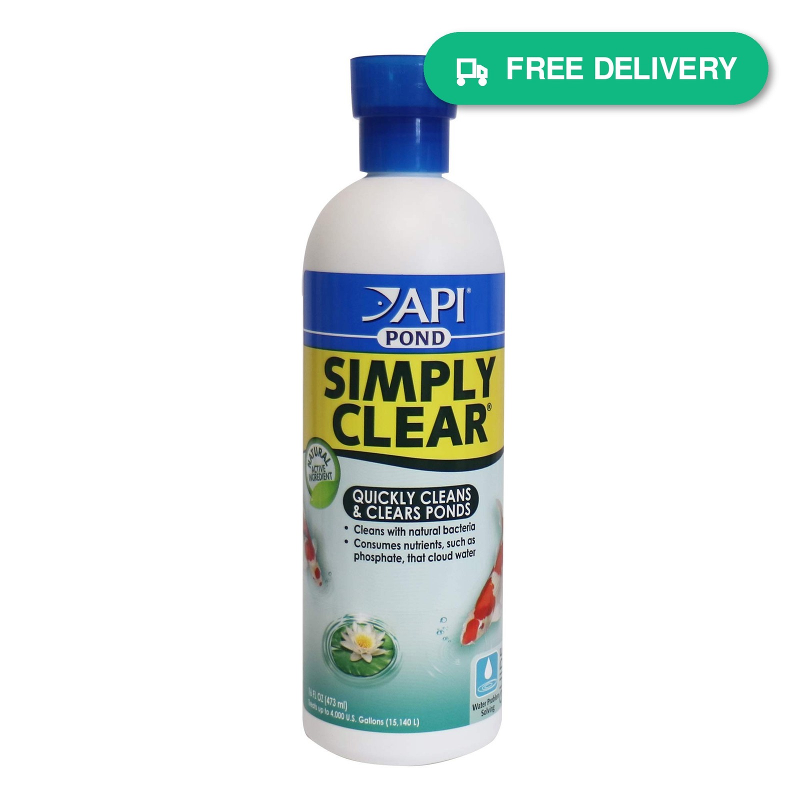 API POND SIMPLY CLEAR Pond Water Clarifier 16 oz Bottle 248B - Clears Cloudy gallery