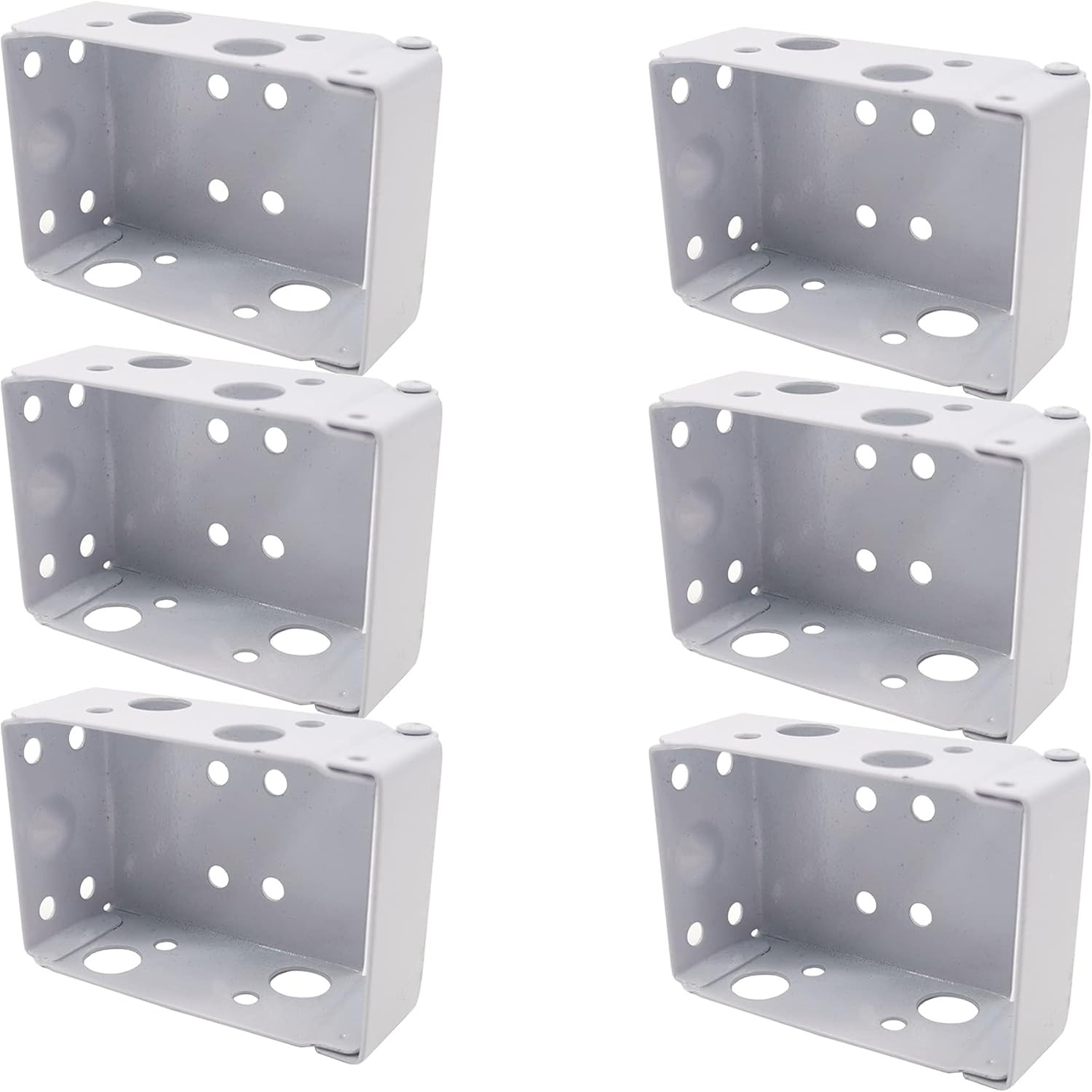 6PCS 2.5 Inch Blind Brackets Low Profile Box Mounting Bracket for Window Blinds gallery