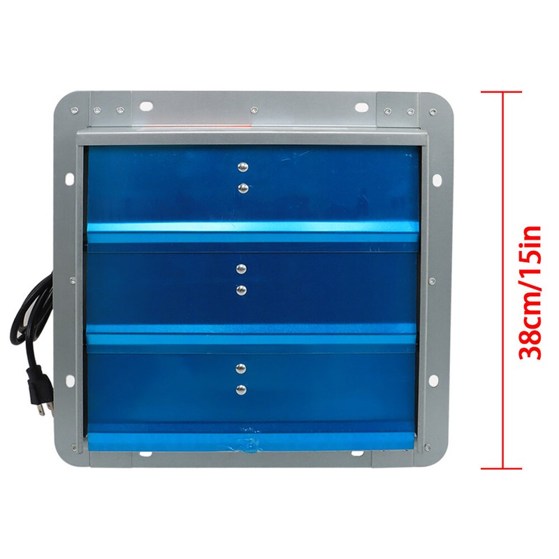 12" Aluminum Wall Mounted Shutter Exhaust Fan With 1.65 Meters Power Cord Kit gallery
