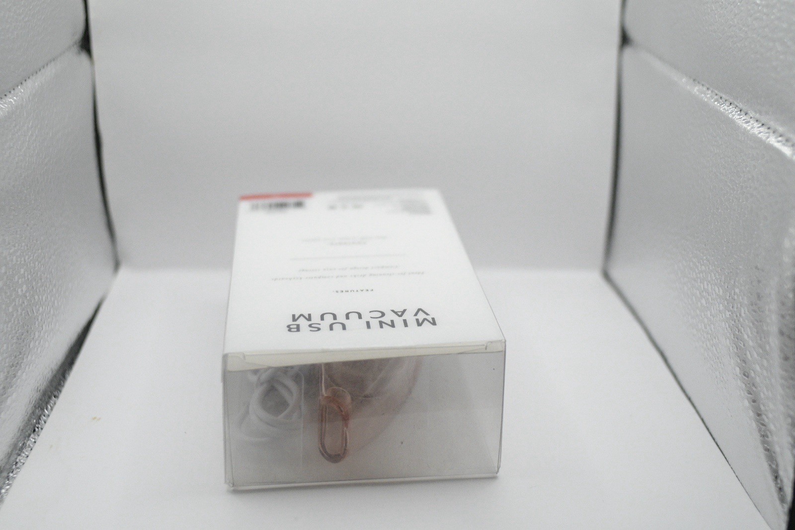 Vivitar Compact Mini USB Corded Handheld Desktop Vacuum Bagless White/Clear gallery