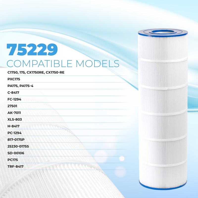 XtremepowerUS Pool Filter Replacement Cartridge 4x175 sq.ft 28-3/16" x 8-15/16" gallery