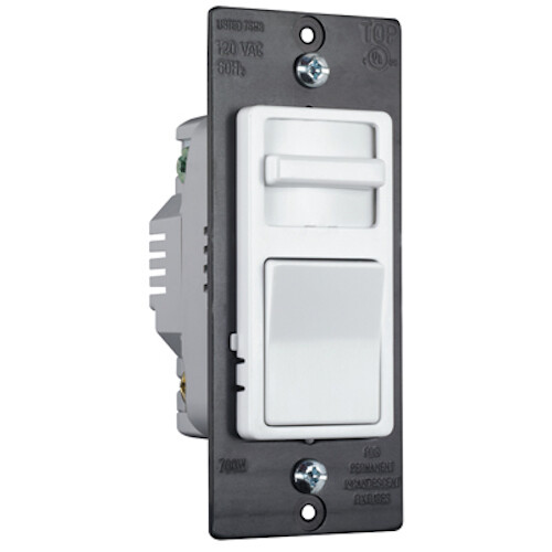 WIDE SLIDE TRADEMASTER® 600W PRESET INCANDESCENT DIMMER, WHITE 3 way also gallery