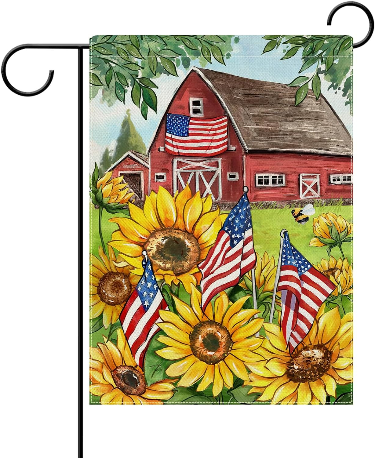 Spring Summer Sunflower Decorative Garden Flag, America Country Floral Flower Fa gallery