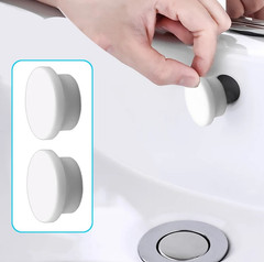 8pcs Bathroom Rubber Sink Overflow Rings Drain Seal Stopper Plug Set – NEW