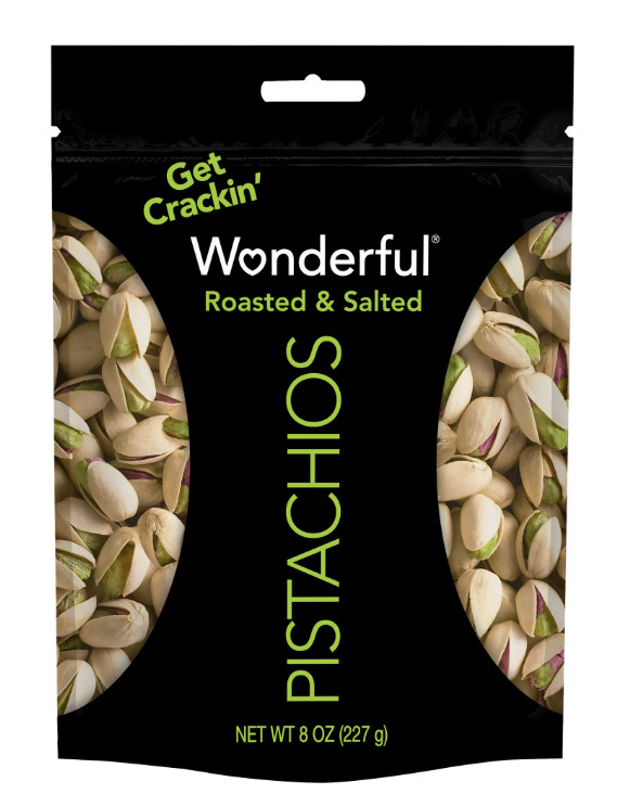 Wonderful Pistachios, In-Shell Roasted & Salted Nuts, 8 Ounce Resealable Bag gallery