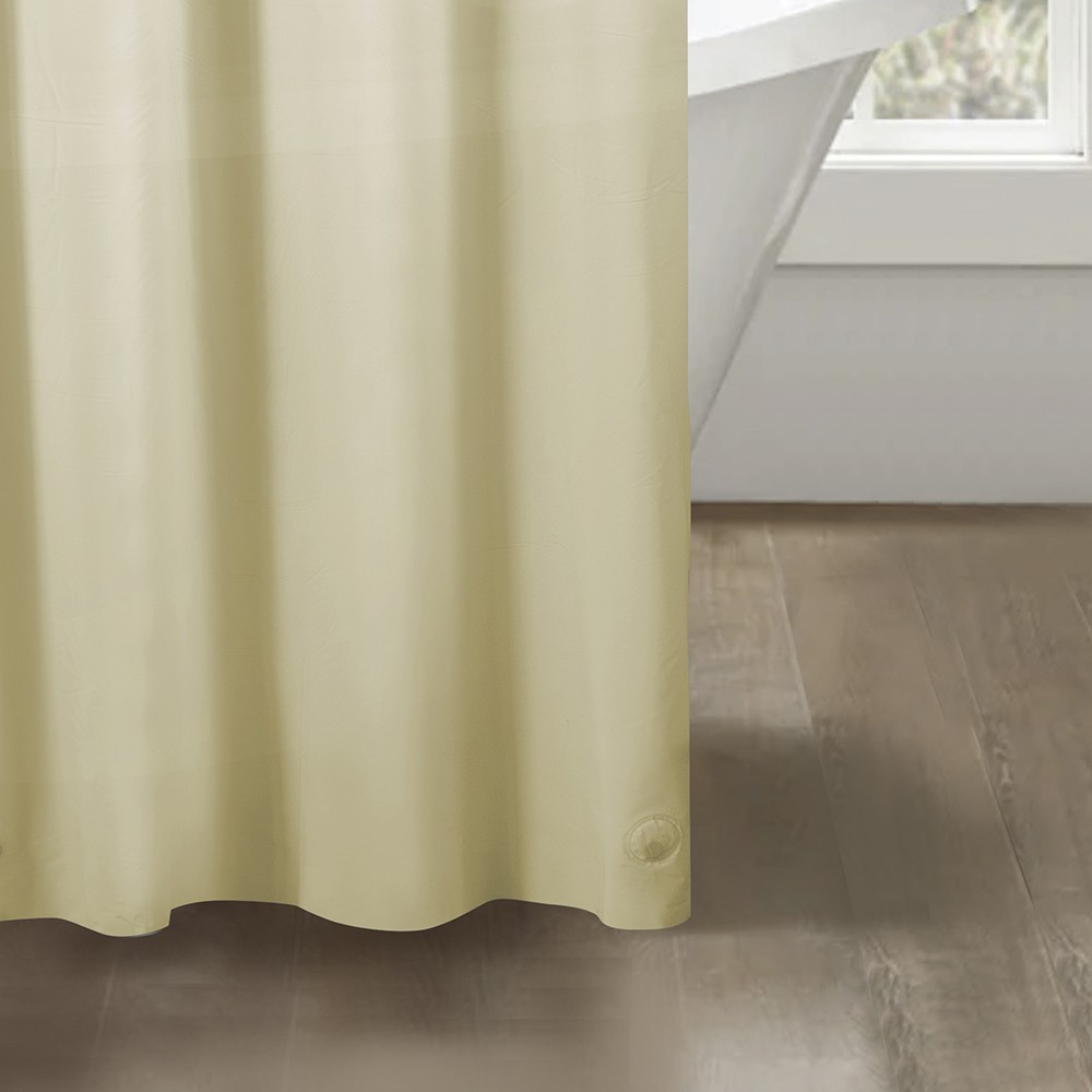 RT Designers Collection Home 3 Gauge Peva Shower Curtain Liner 70" x 72" Beige gallery