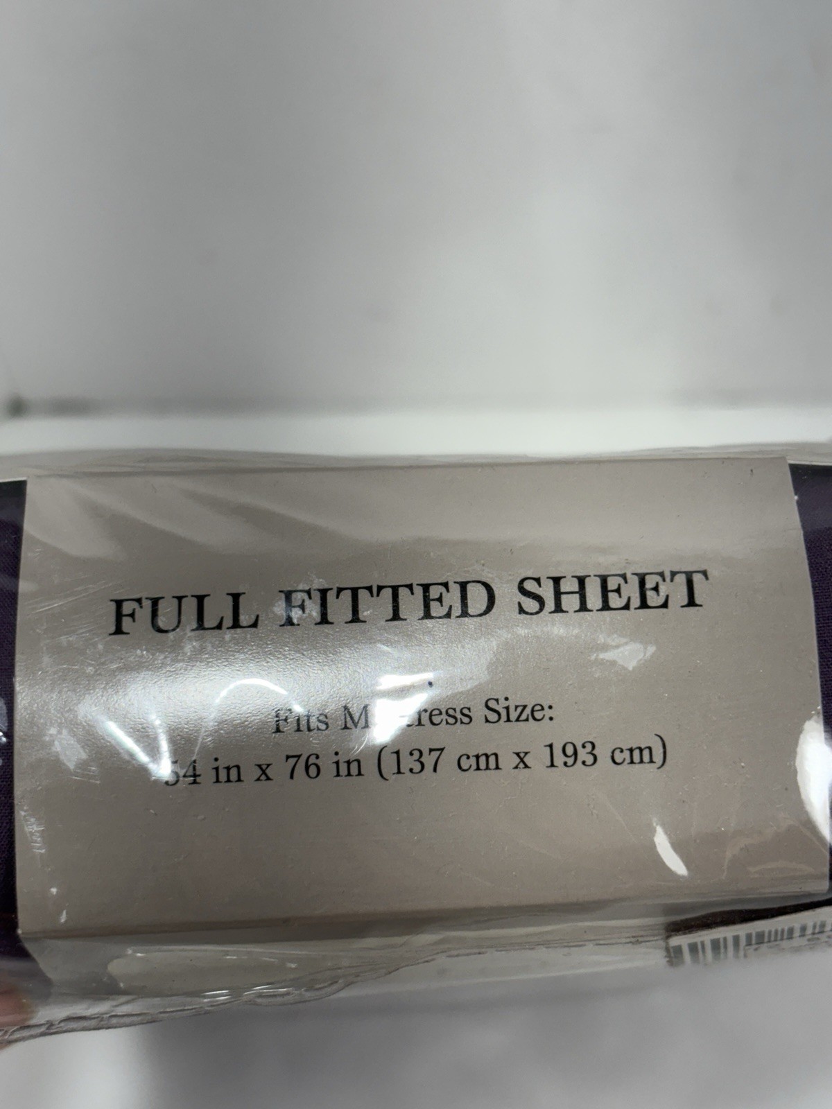 Luxury Percale Fine Linens FULL Fitted Sheet Wine eggplant Color Spring Home 200 gallery