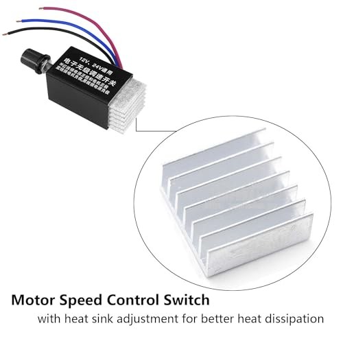 DC Motor Speed Controller Universal DC 12V 24V 10A Electronic Stepless Speed gallery