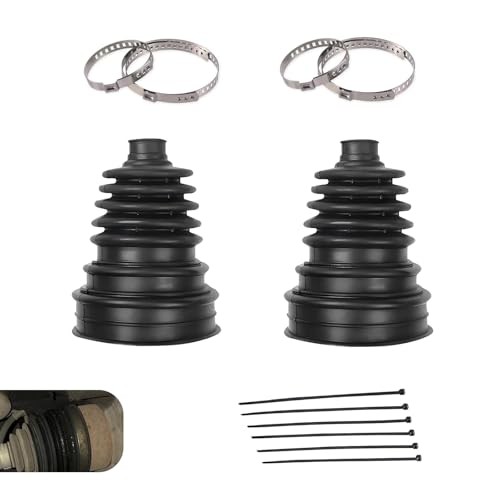 2 PCS CV Boot Repair Kit, Waterproof Dustproof Axle Boot with 4 Stainless gallery