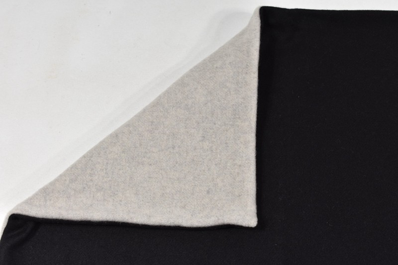 Williams Sonoma Reversible Double Solid Cashmere Pillow Cover Black 22x22 NEW gallery