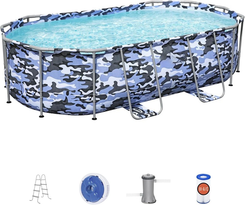:Steel Pro Max - Oval Swimming Pool Set - 14' X 8'2" X 39.5, above Ground Pool gallery