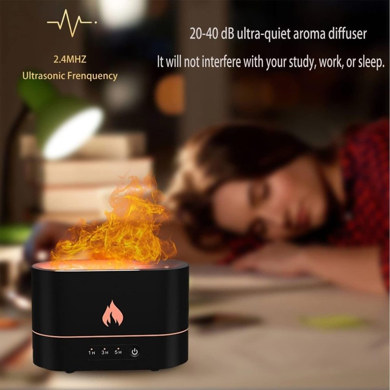 250ml LED Flame Essential Oil Diffuser Aroma Air Humidifier Bedroom Aromatherapy gallery
