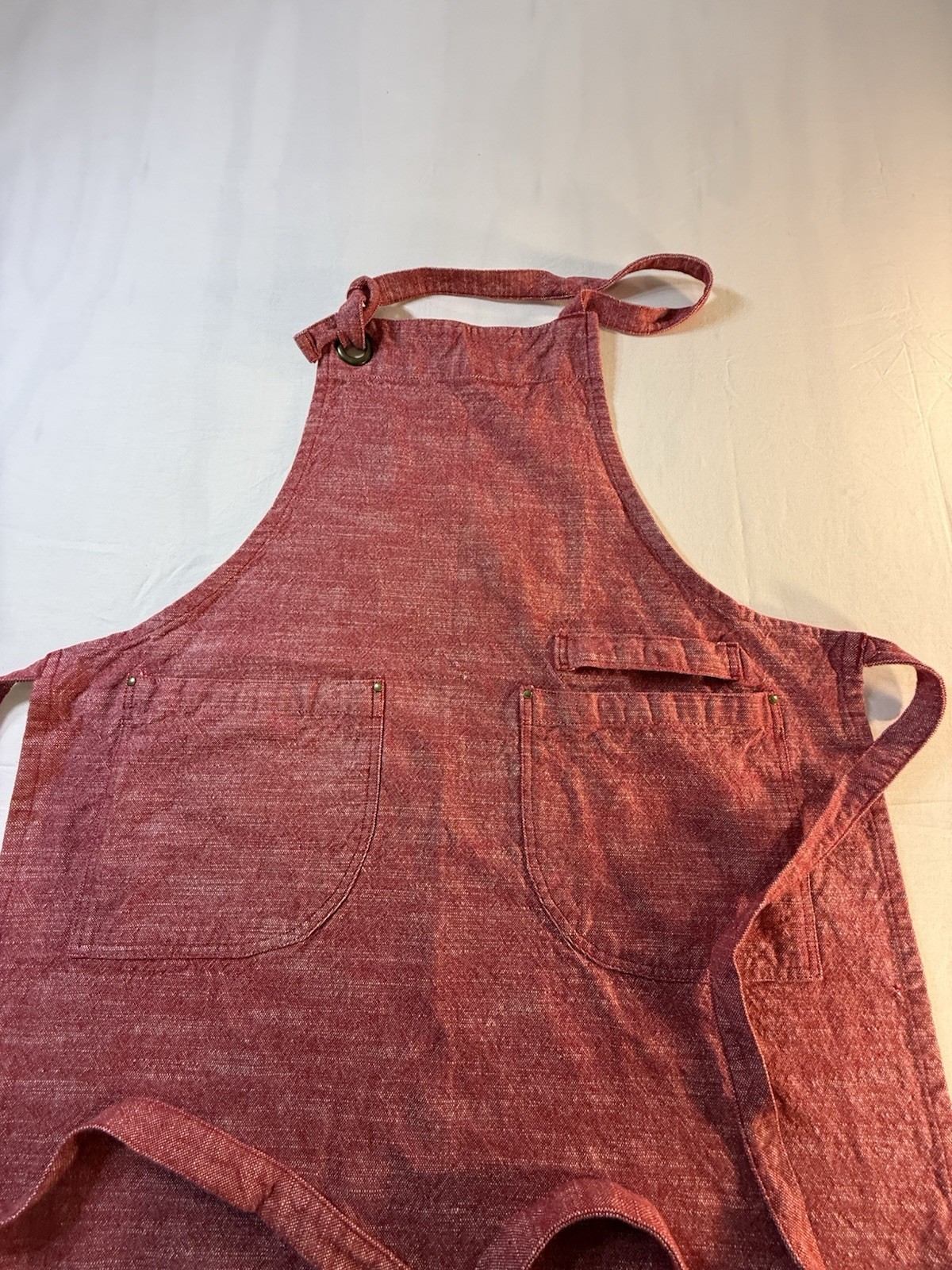 Our Table Rusty Red Cloth Apron 100% Cotton 68x83cm Made In India gallery