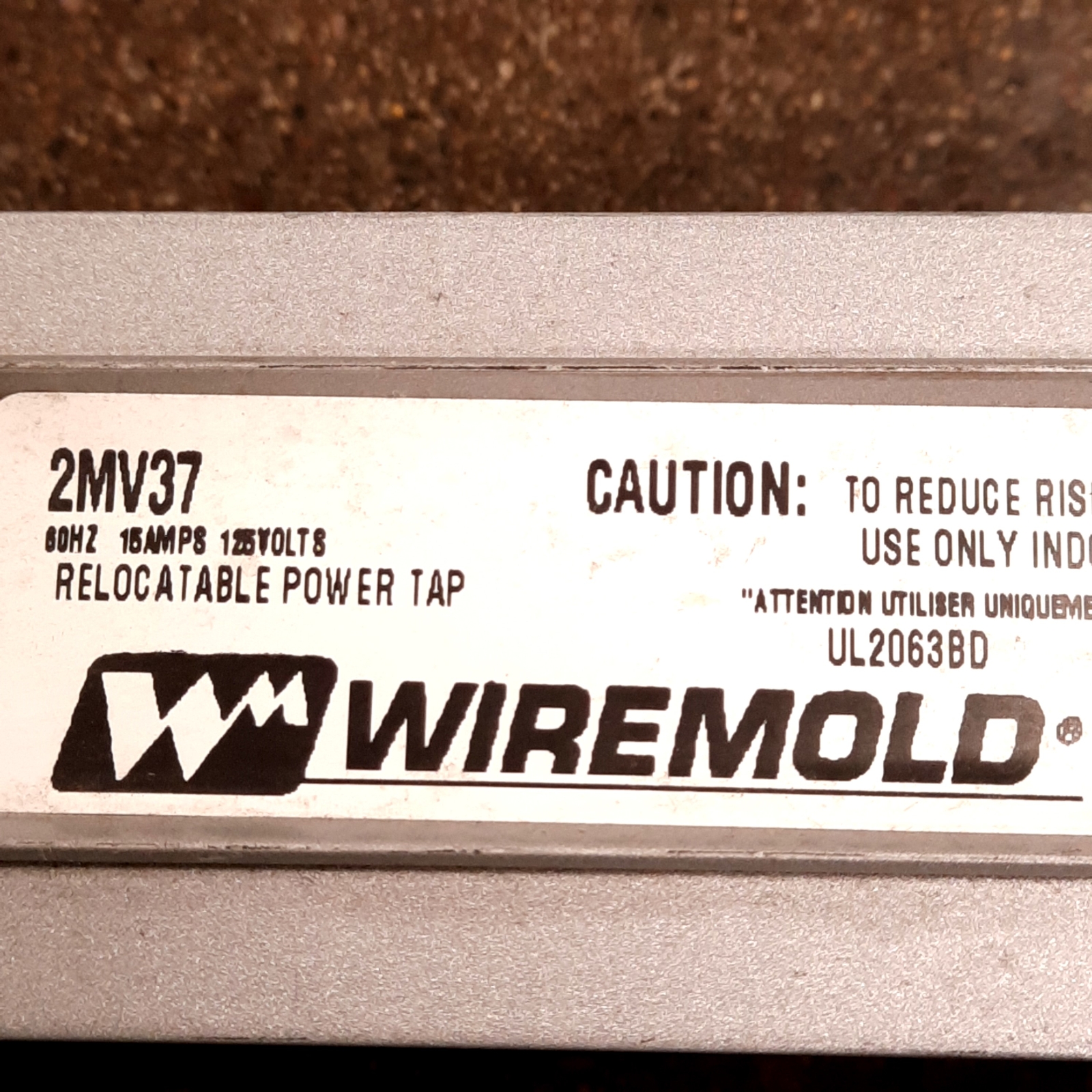 Wiremold UL2063BD Power Strip, 24-Outlets, 120V 15A, 6ft Strip, 15ft Cable gallery
