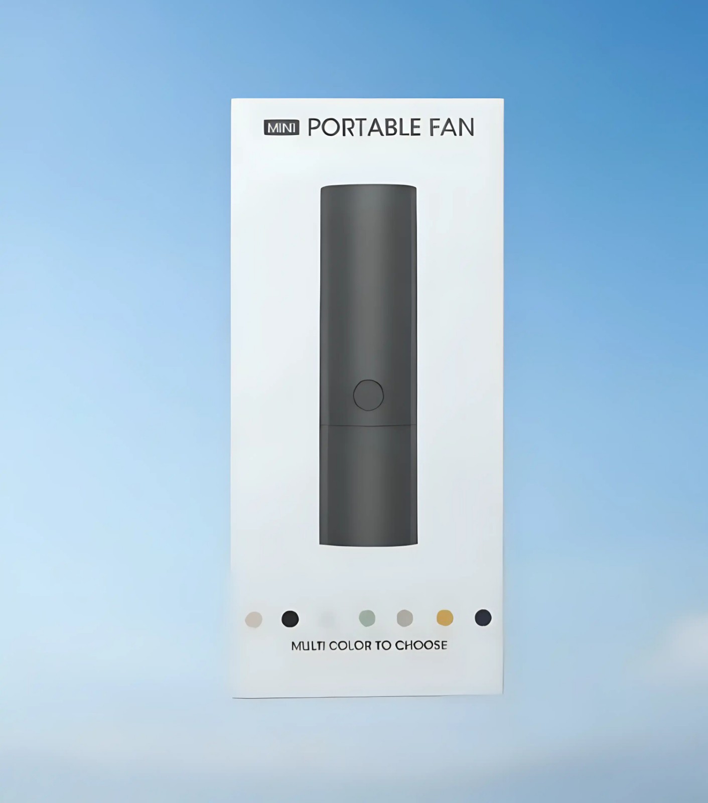 Handheld Or Desktop Mini Portable Fan Rechargeable 3000mAh USB Black gallery