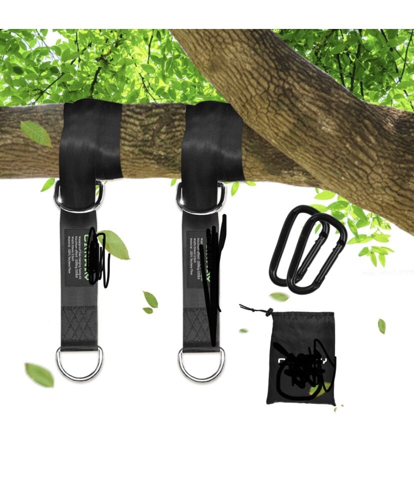 Tree Swing Straps (Set of 2), Tree Hanging Kits 5ft Length with 2 Heavy Duty gallery
