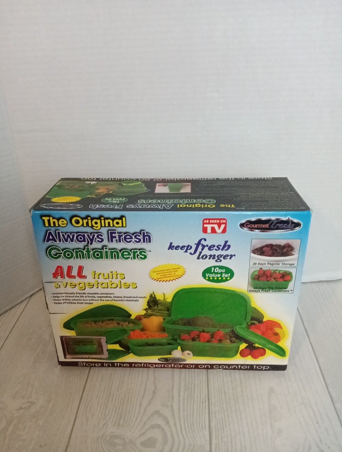 The Original ALWAYS FRESH 10Pc Containers Set Vegetables Fruit AS SEEN ON TV NIB gallery