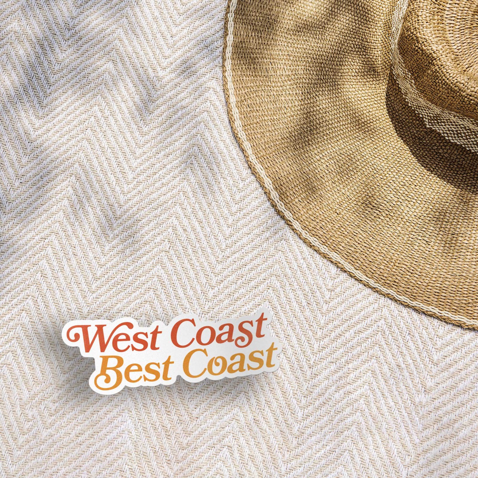 West Coast Best Coast Sticker gallery