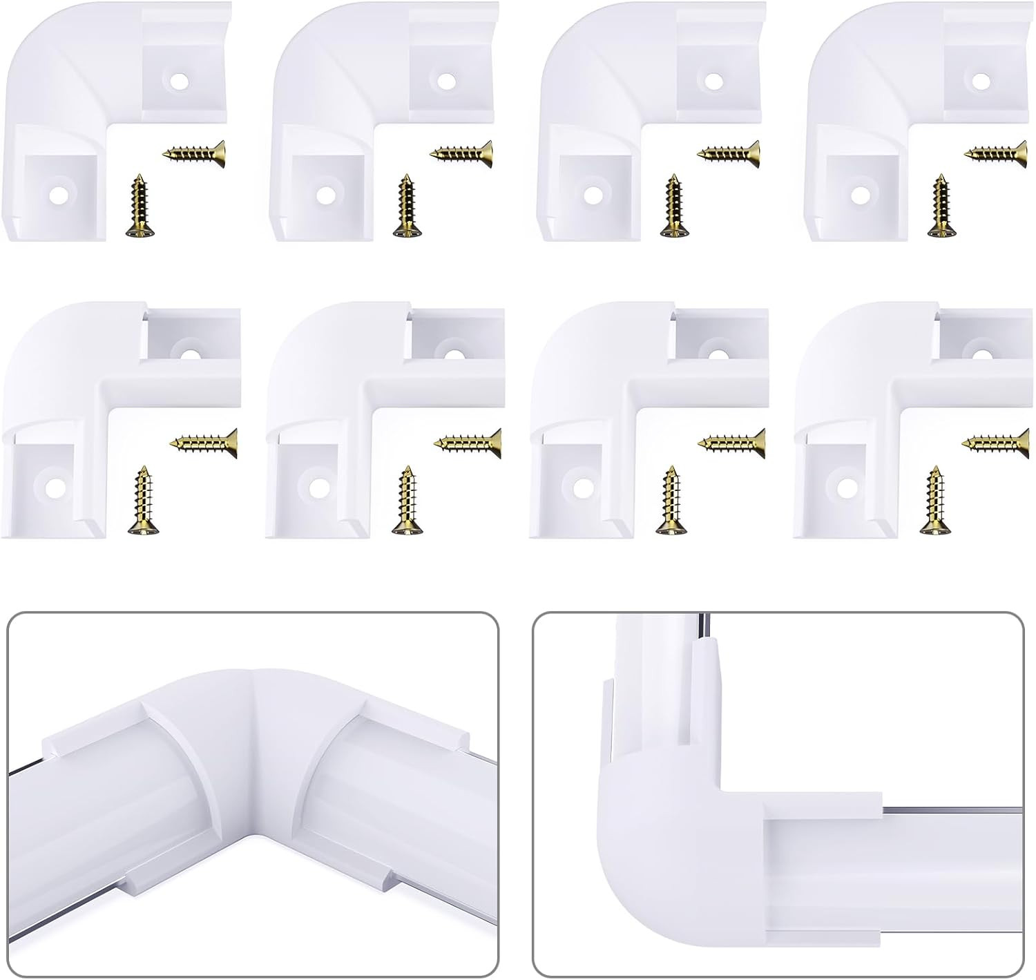 90 Degree Corner Connector for V Shape LED Aluminum Channel (Max W X H：15.9Mm X gallery