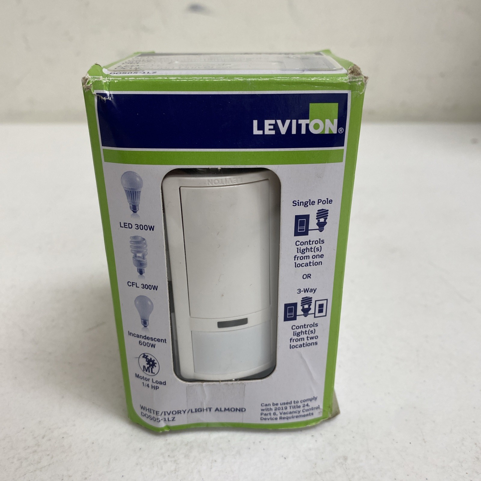 Leviton Decora, In-Wall Motion Sensor Light Motion Activated Auto-On/Auto-Off gallery