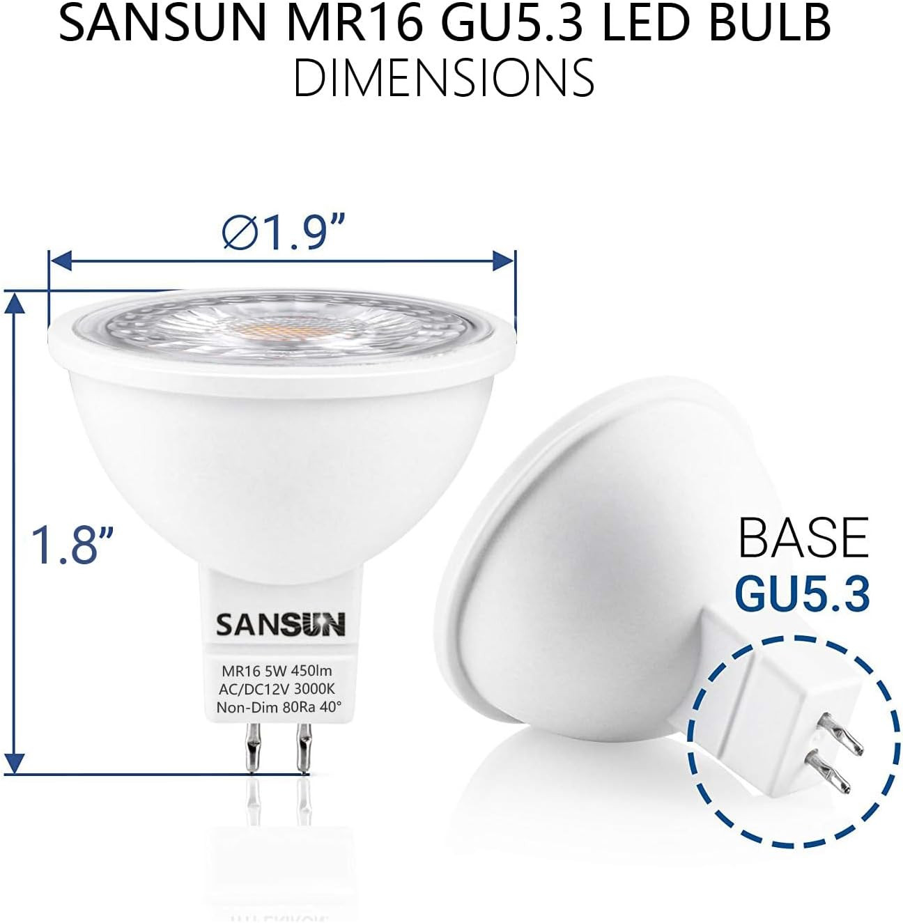 5W MR16 LED Landscape Light Bulbs, Low Voltage 12V Outdoor Landscape Spotlight A gallery