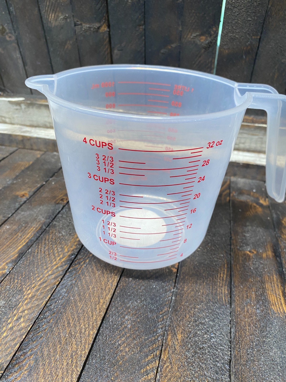 4-Cup Plastic Measuring Cup With Handle Metric & Standard L, ml, oz, Cups gallery