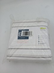 The Big One Sheet Set King Herringbone Stripe Extra Soft White Bedding