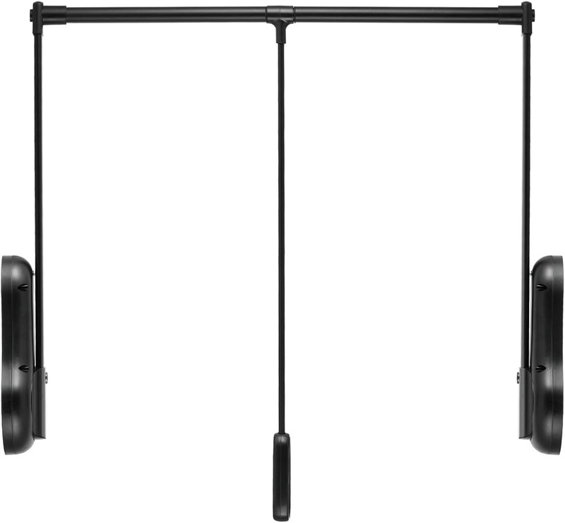 Heavy-Duty Adjustable Pull-Down Closet Rod with Lift Damping System, 55lb Capaci gallery