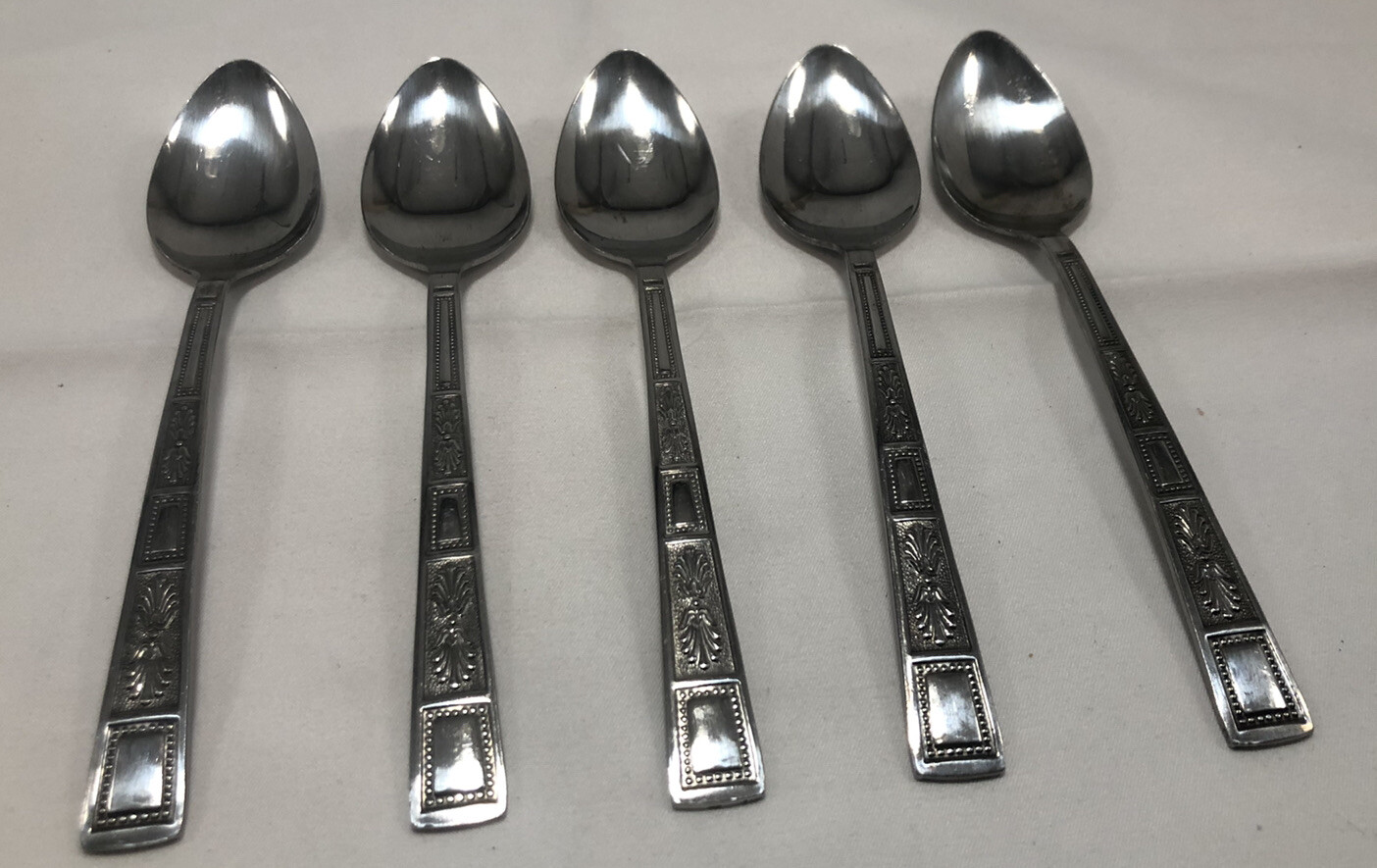 Lifetime Silver Leaves Spoons Stainless Japan 5 6 Inches gallery