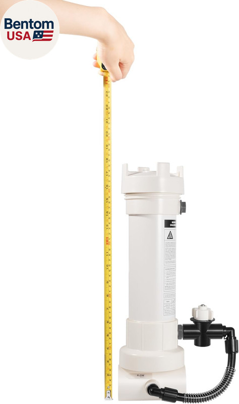Pool Chlorinator, 320 Automatic In-Line Chlorine/Bromine Feeder Compatible with gallery