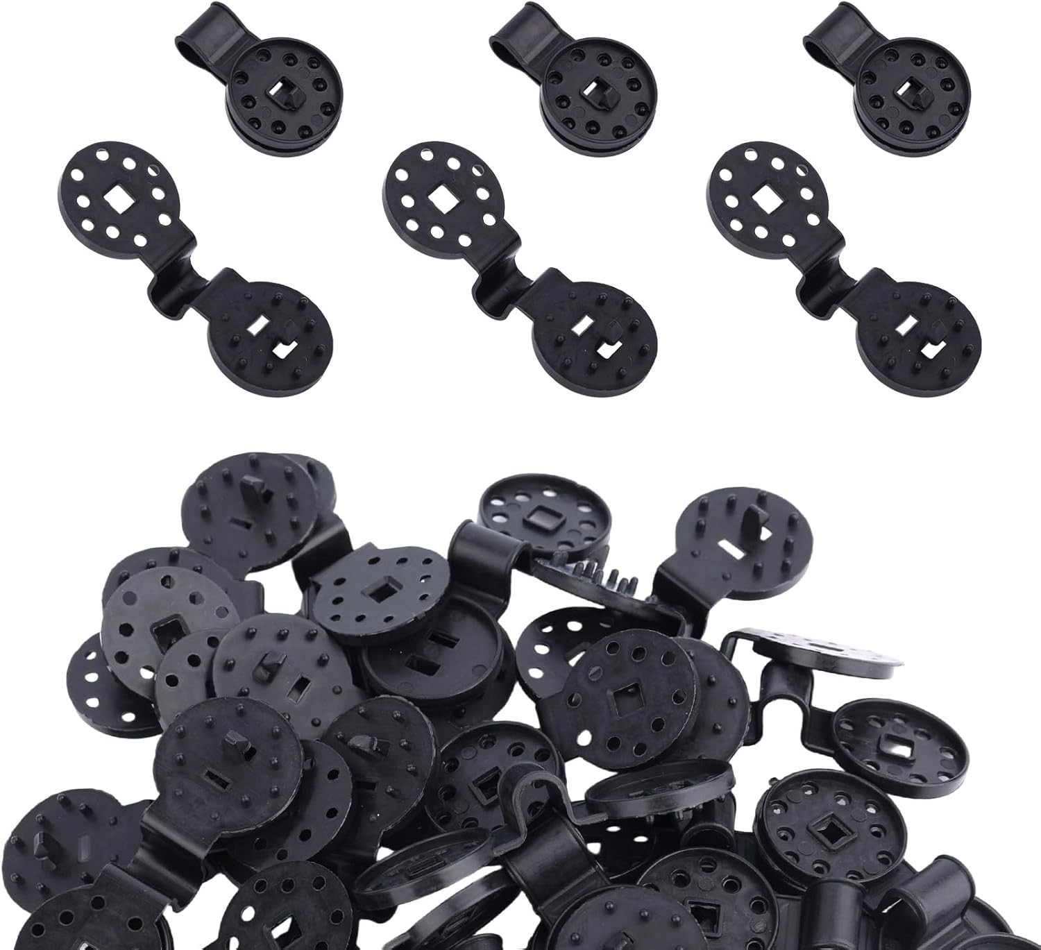 100PCS Black Plastic Net Clips - For Shade Cloth & Garden Netting Fixing gallery