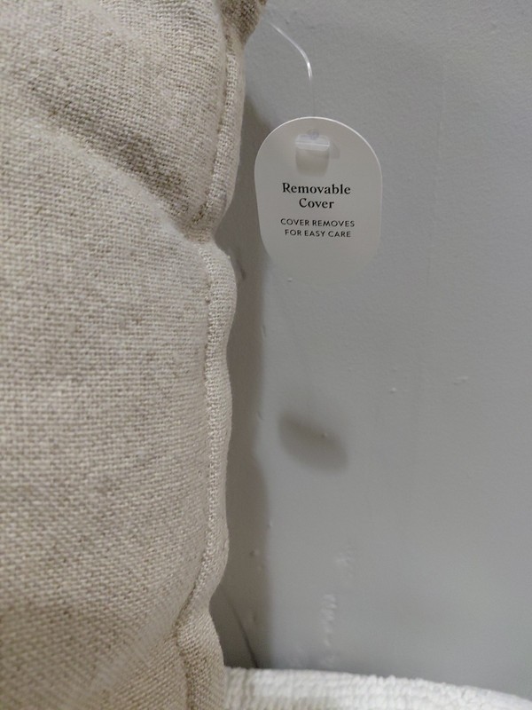 Threshold Toss Decor Pillow Linen/Cotton 18x18in Beige Removable Cover gallery