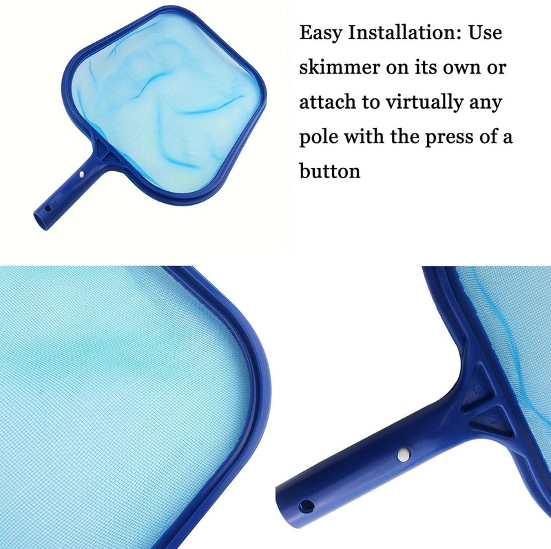 Handheld Pool Skimmer Leaf Rake Net Cleaning Swimming Pool Fine Mesh Netting gallery
