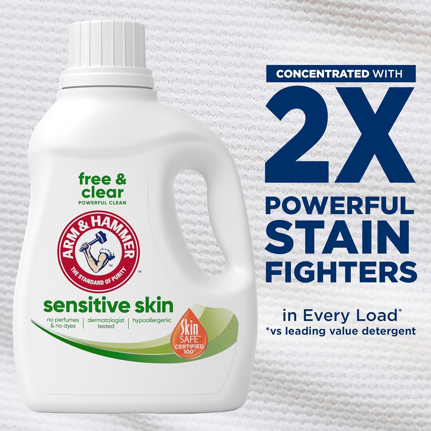 Arm & Hammer Sensitive Skin Free & Clear Laundry Detergent, 105 Loads, 105 fl oz gallery