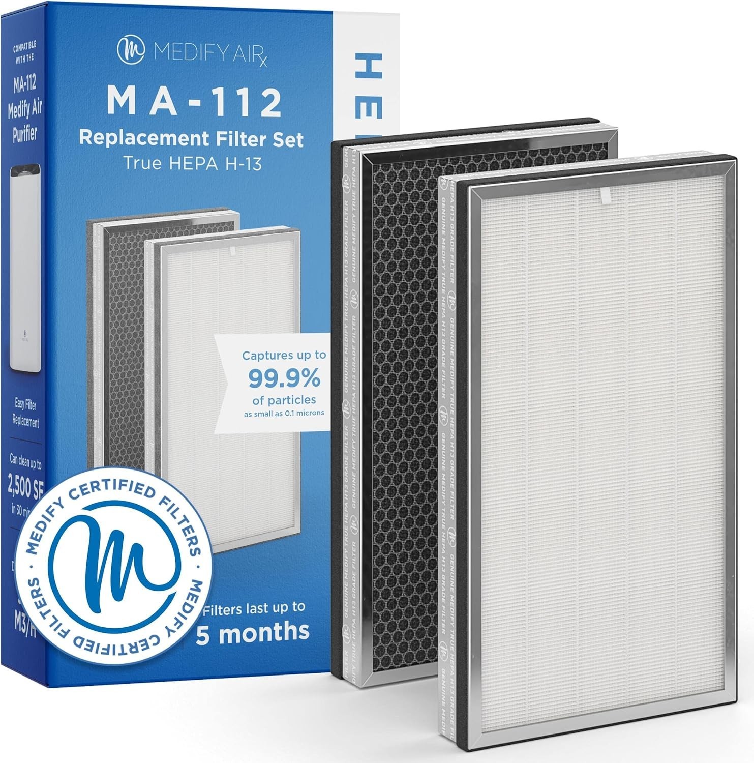 MA-112 Genuine Replacement Filter | for Allergens, Wildfire Smoke, Dust, Odors gallery