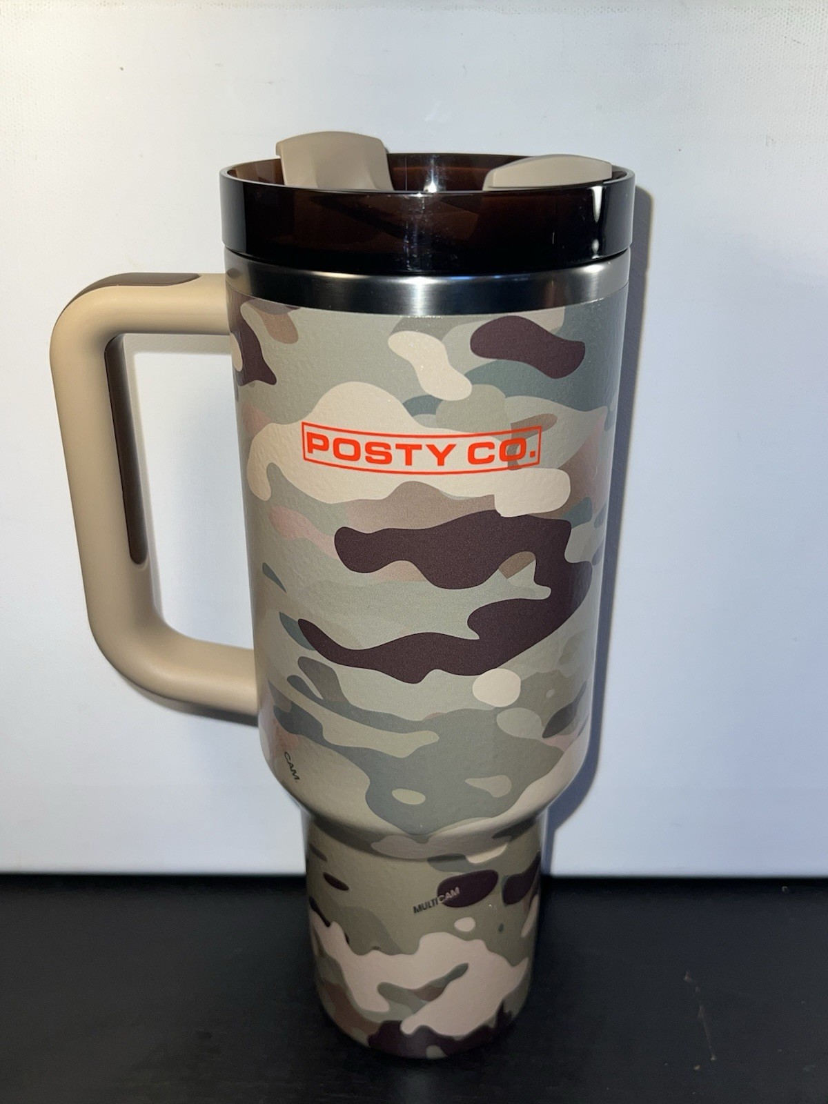 Post Malone x Stanley Quencher H2.0 FlowState Tumbler 40 oz Multicam Camo Posty gallery